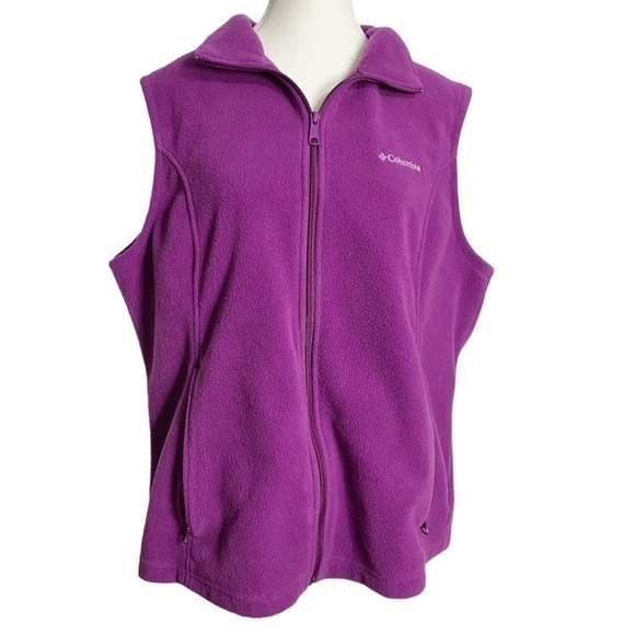 Columbia Sportswear Company Purple Benton Springs Fleece Zip Vest - Picture 1 of 16